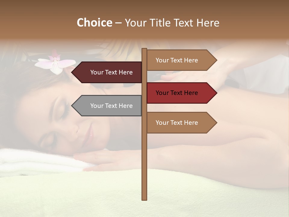 Caucasian Pampering Beautiful PowerPoint Template