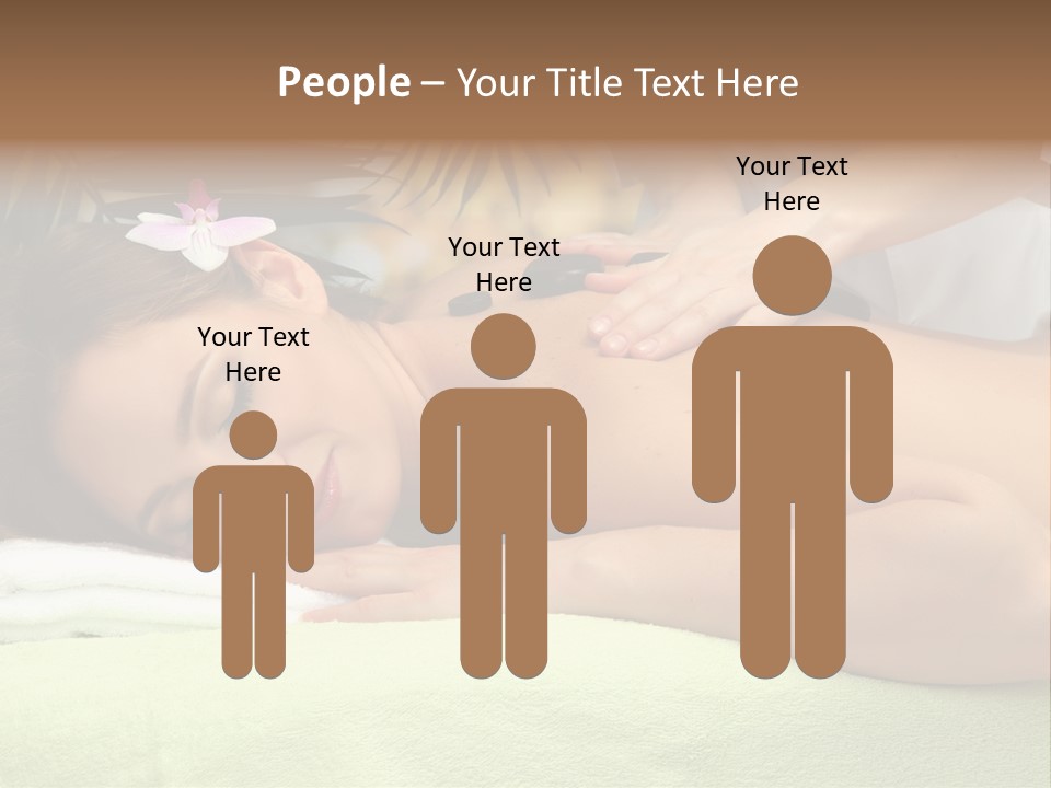 Caucasian Pampering Beautiful PowerPoint Template