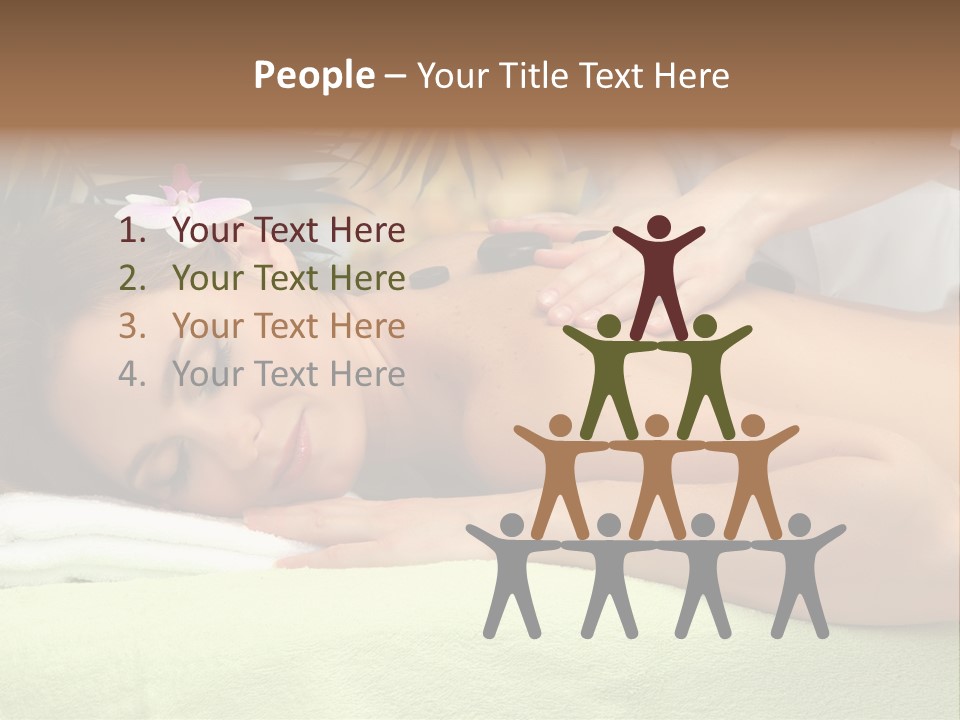 Caucasian Pampering Beautiful PowerPoint Template