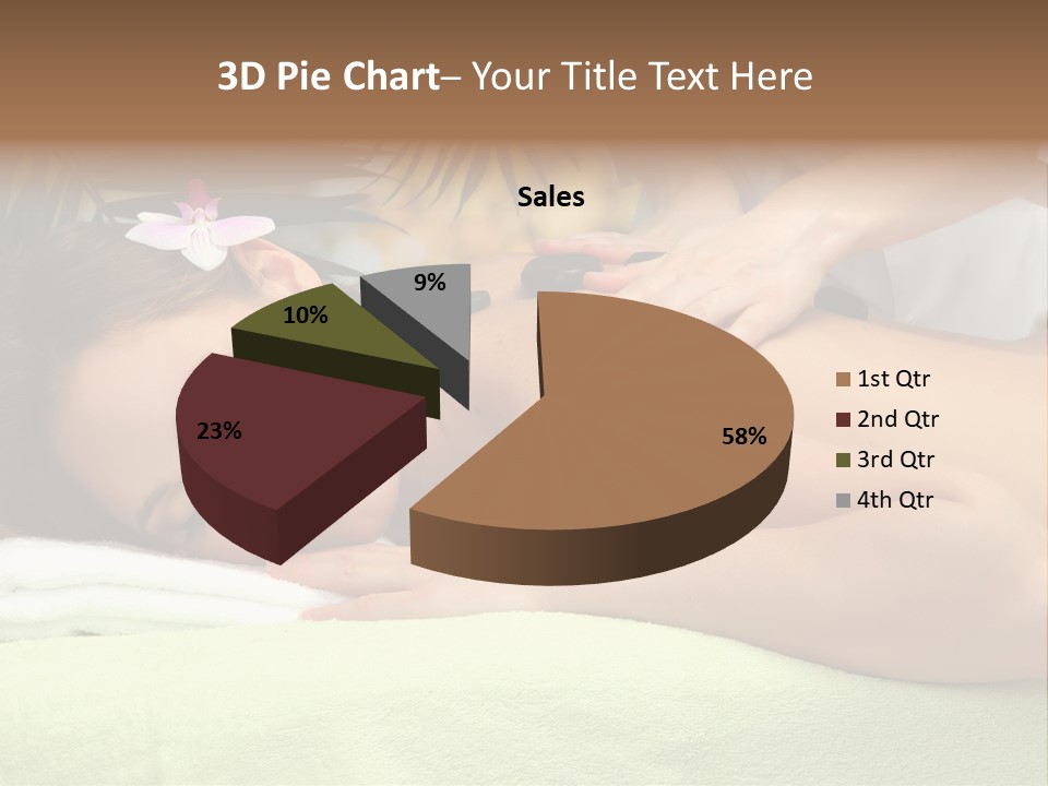 Caucasian Pampering Beautiful PowerPoint Template