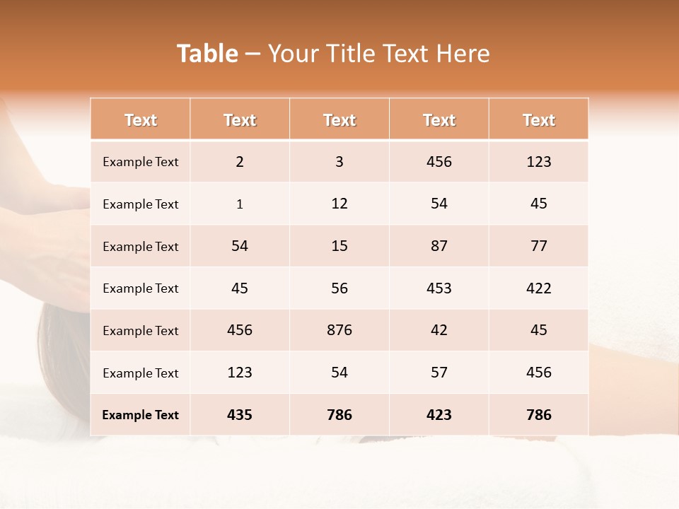 Treatment Massage Skin PowerPoint Template
