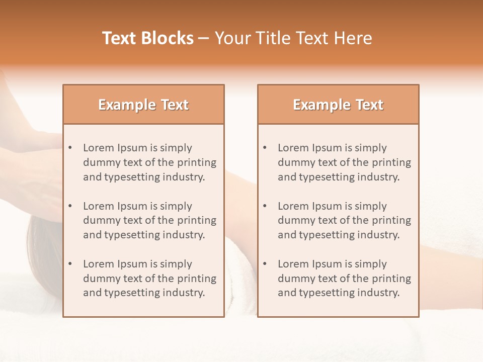 Treatment Massage Skin PowerPoint Template