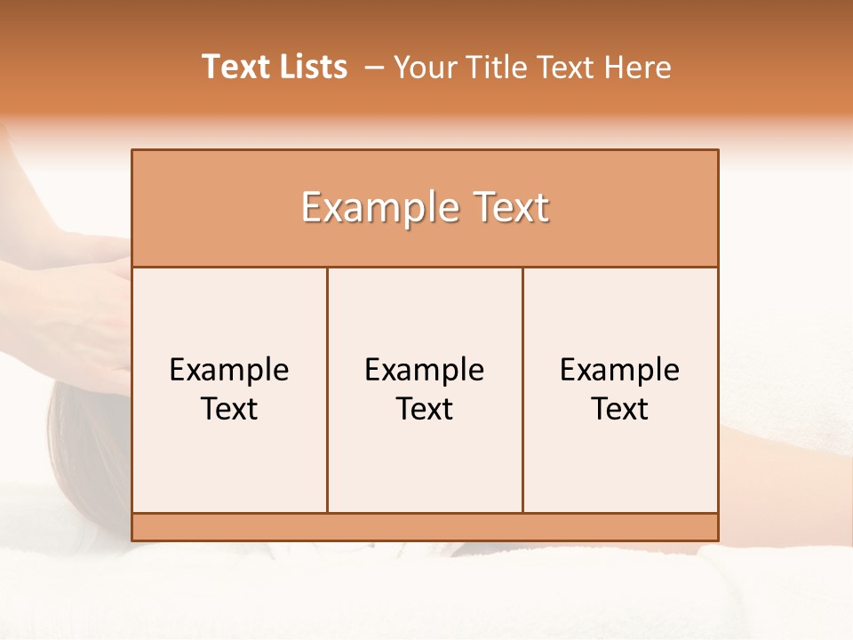 Treatment Massage Skin PowerPoint Template