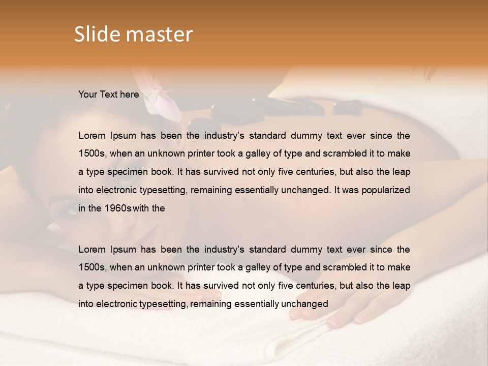 Beautiful Wellness Spa PowerPoint Template