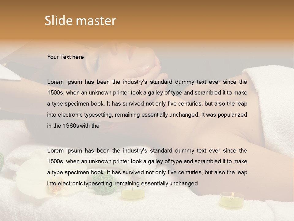 Beauty Body Lifestyle PowerPoint Template