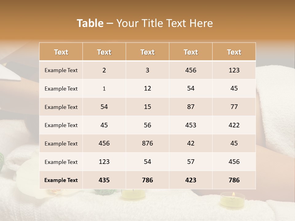 Beauty Body Lifestyle PowerPoint Template
