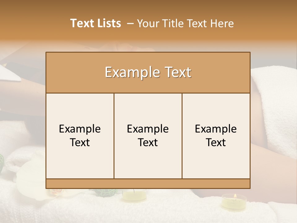 Beauty Body Lifestyle PowerPoint Template
