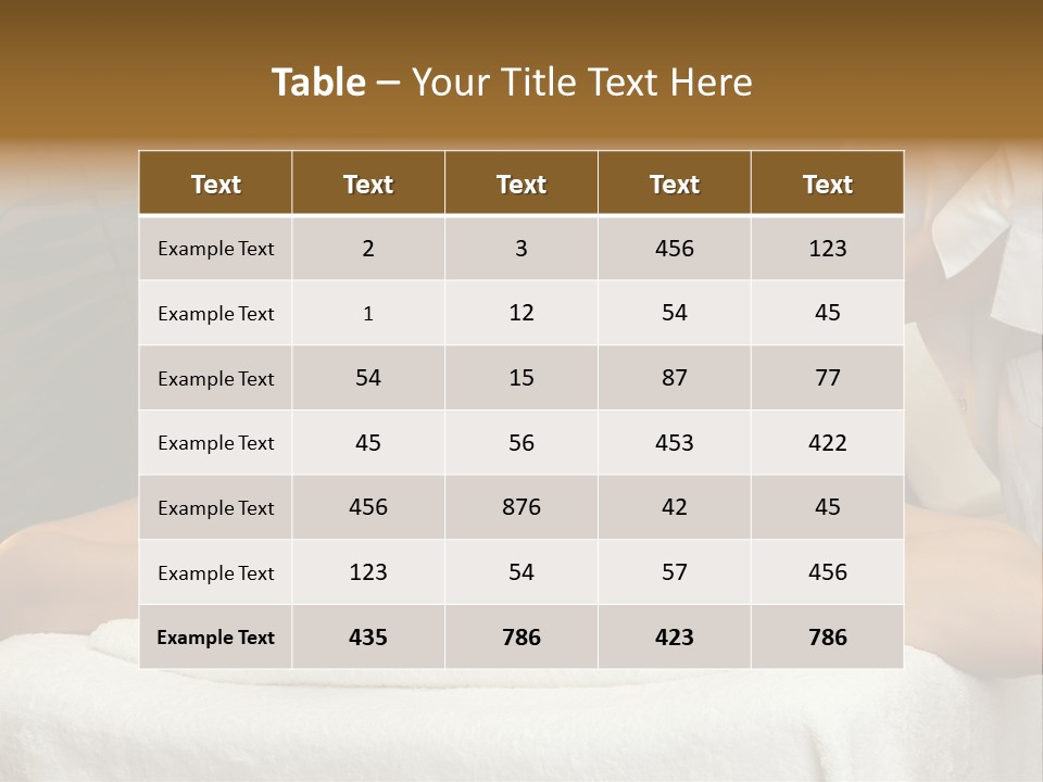One Relaxation Luxury PowerPoint Template