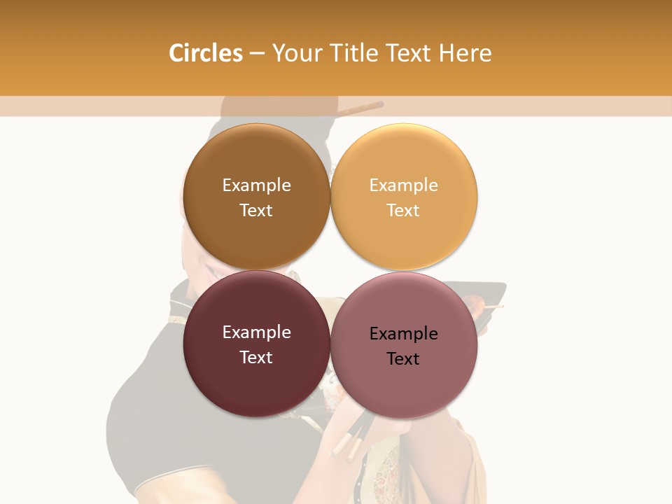 Lifestyle Chopsticks White PowerPoint Template