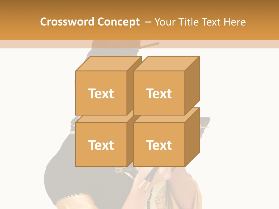 Lifestyle Chopsticks White PowerPoint Template