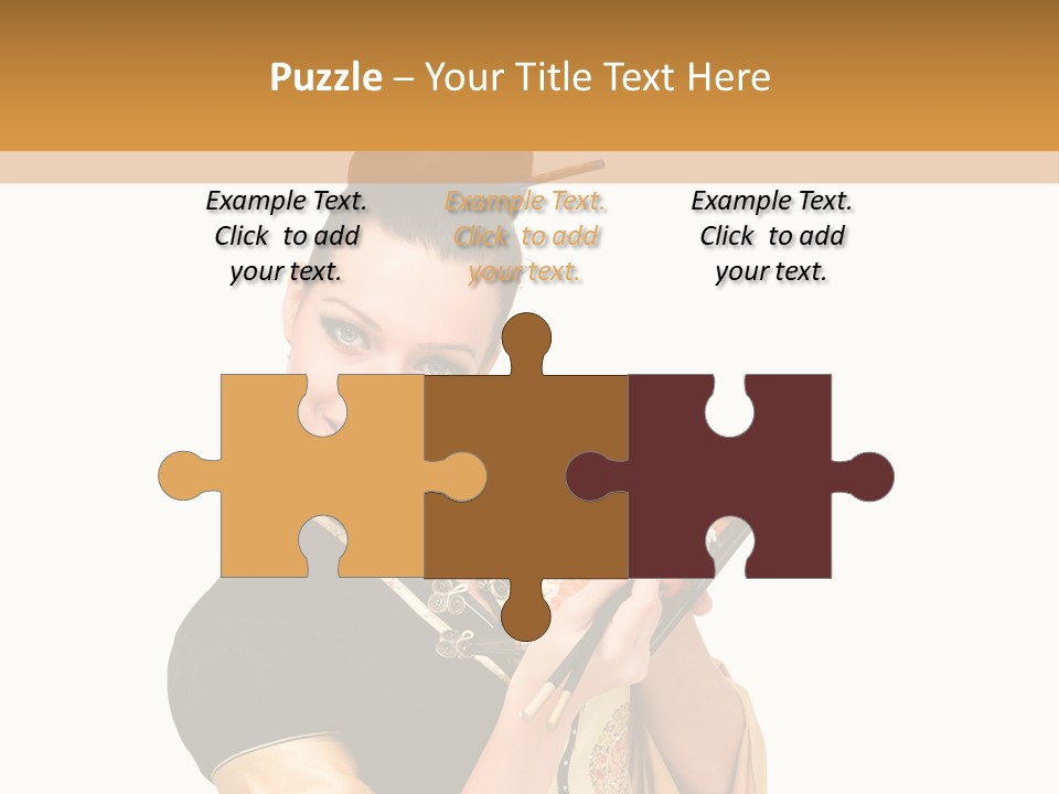 Lifestyle Chopsticks White PowerPoint Template