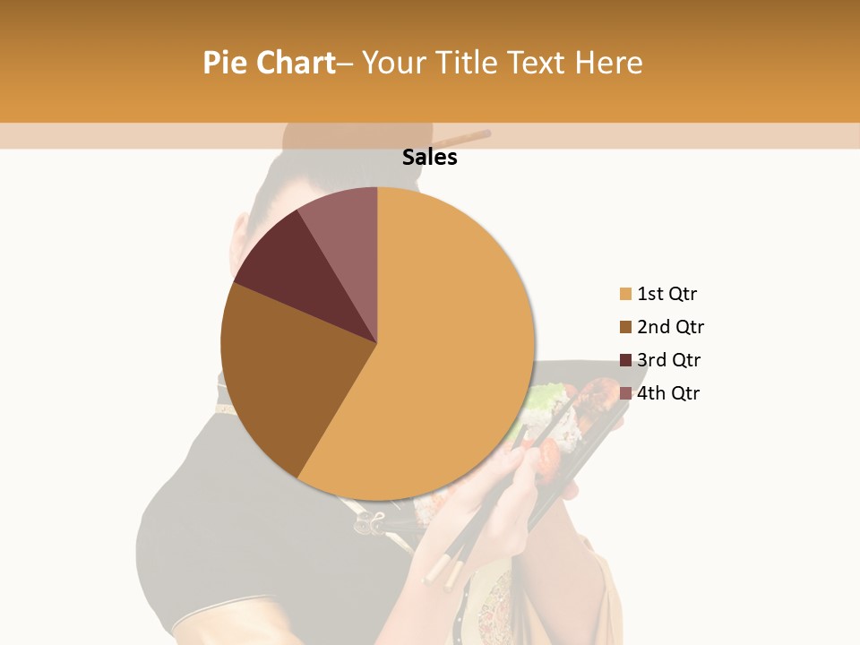 Lifestyle Chopsticks White PowerPoint Template