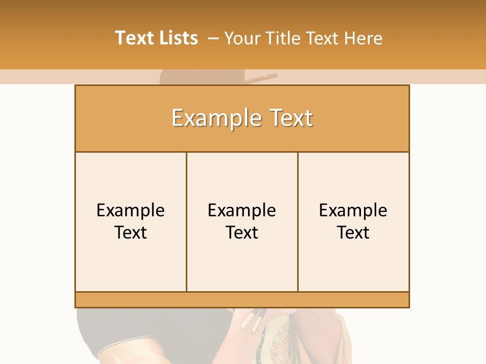 Lifestyle Chopsticks White PowerPoint Template