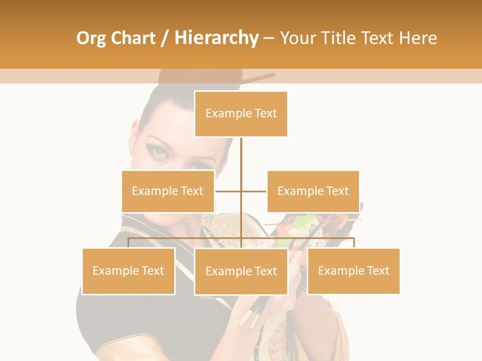 Lifestyle Chopsticks White PowerPoint Template