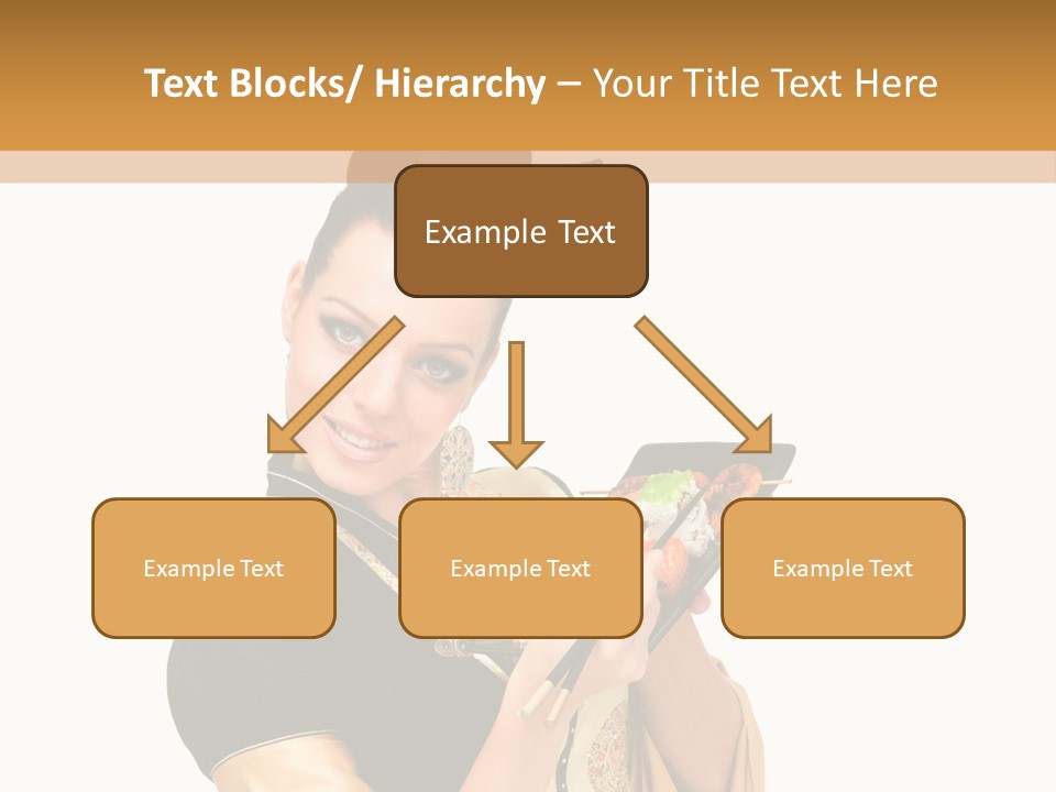 Lifestyle Chopsticks White PowerPoint Template