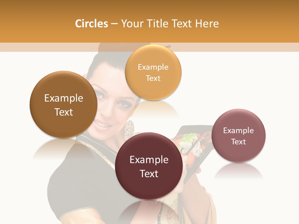 Lifestyle Chopsticks White PowerPoint Template