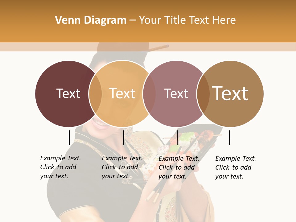 Lifestyle Chopsticks White PowerPoint Template