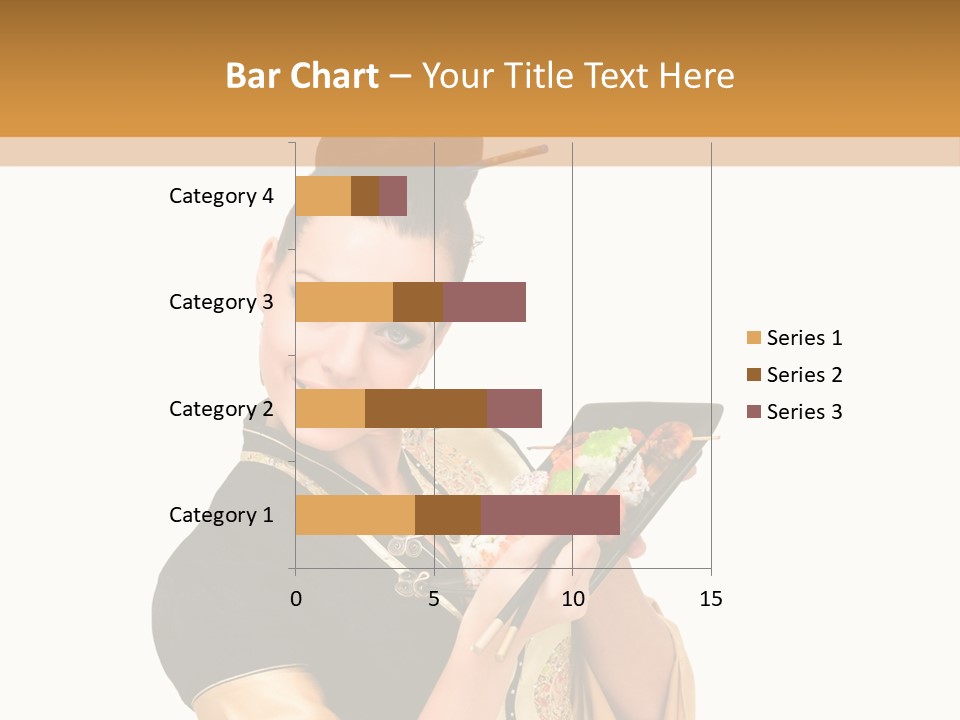 Lifestyle Chopsticks White PowerPoint Template