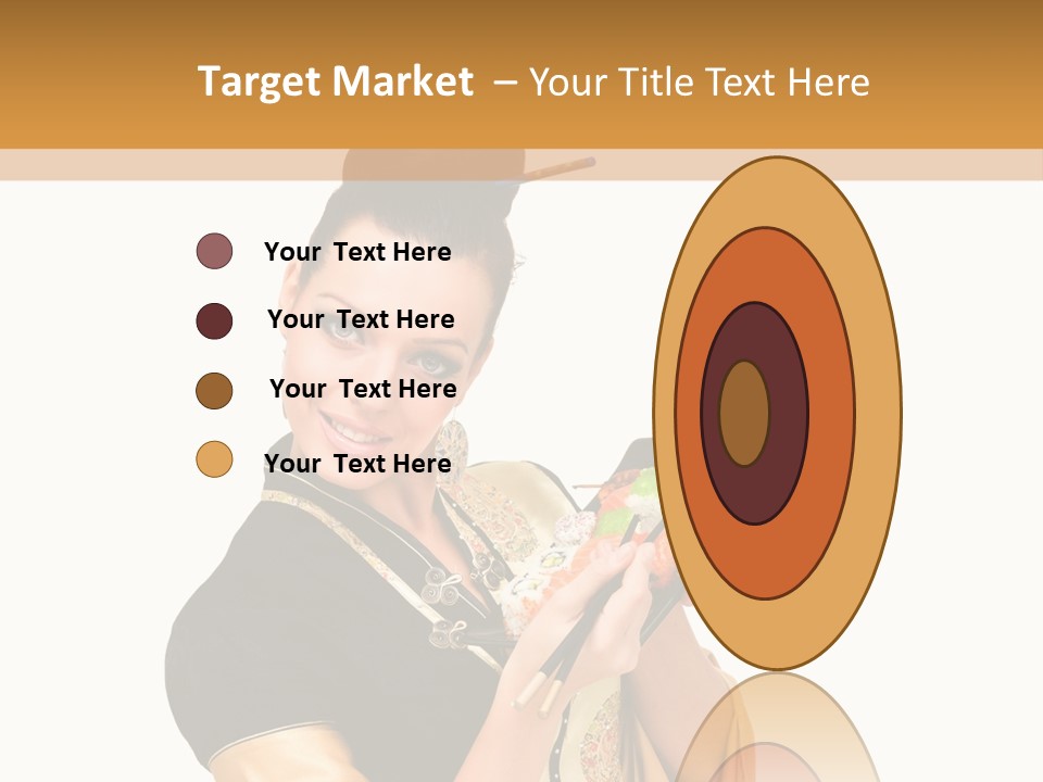 Lifestyle Chopsticks White PowerPoint Template