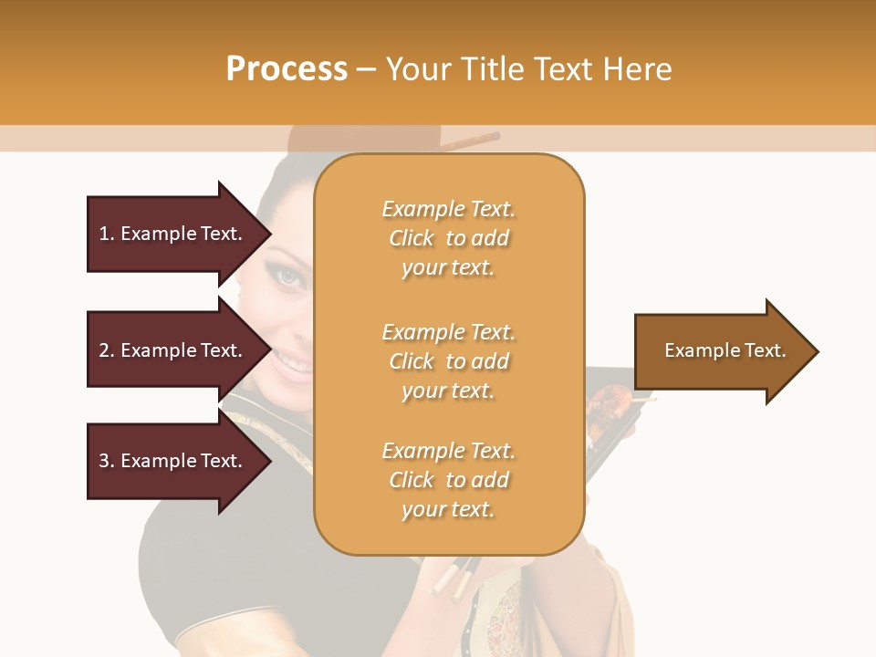 Lifestyle Chopsticks White PowerPoint Template