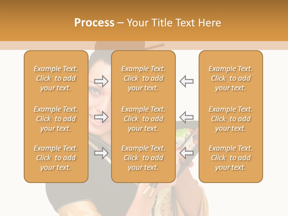 Lifestyle Chopsticks White PowerPoint Template