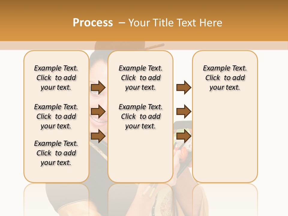 Lifestyle Chopsticks White PowerPoint Template
