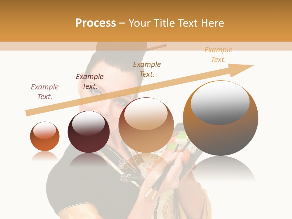 Lifestyle Chopsticks White PowerPoint Template