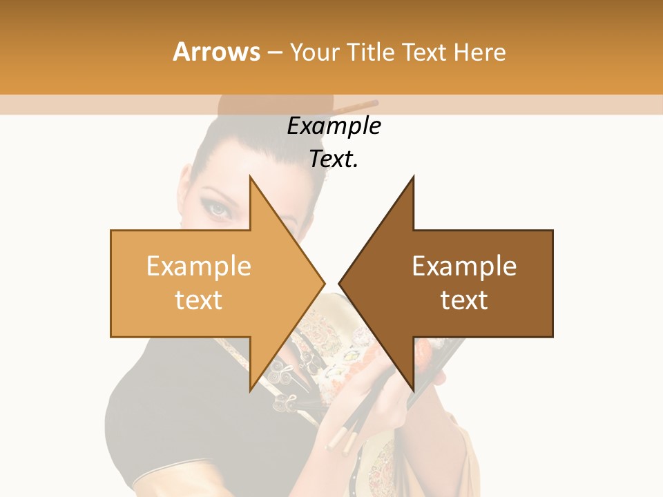 Lifestyle Chopsticks White PowerPoint Template