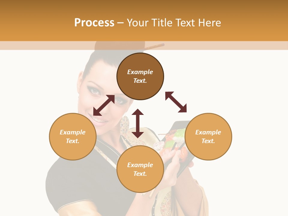 Lifestyle Chopsticks White PowerPoint Template