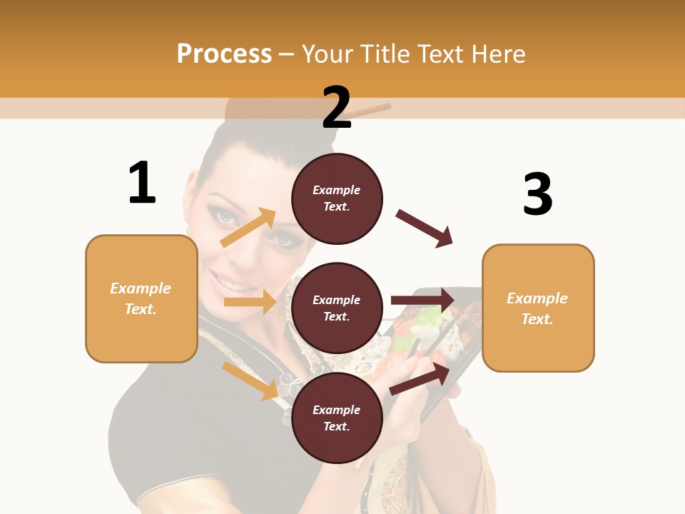 Lifestyle Chopsticks White PowerPoint Template