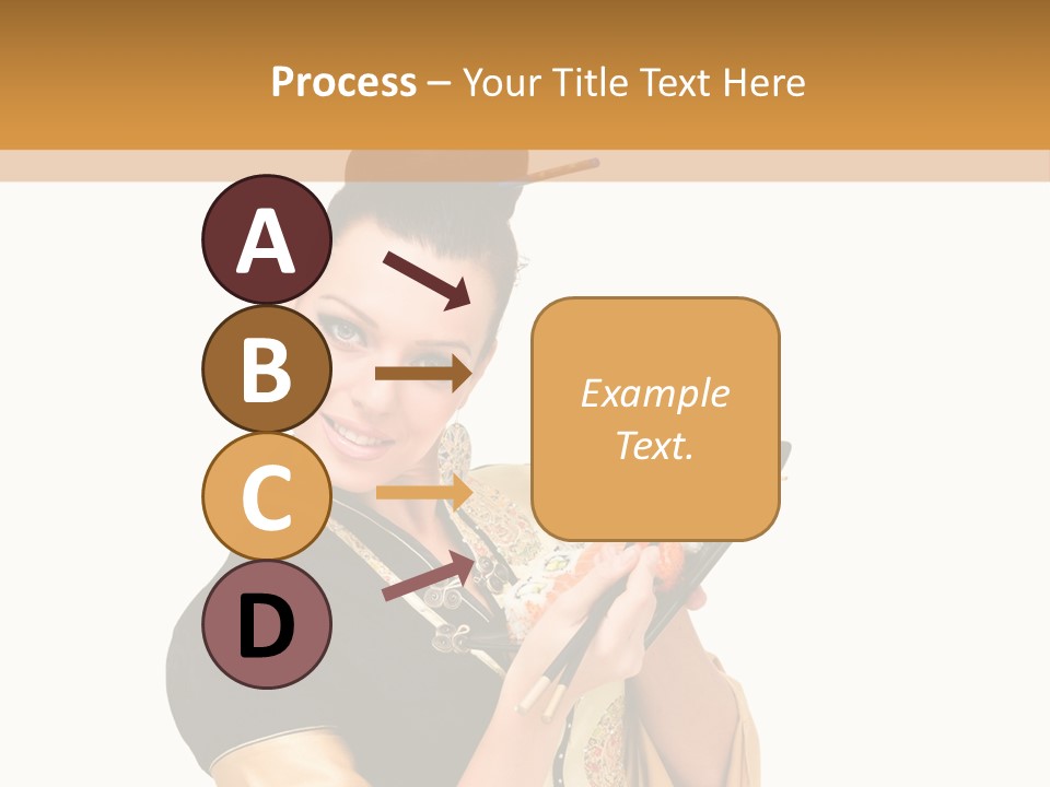 Lifestyle Chopsticks White PowerPoint Template