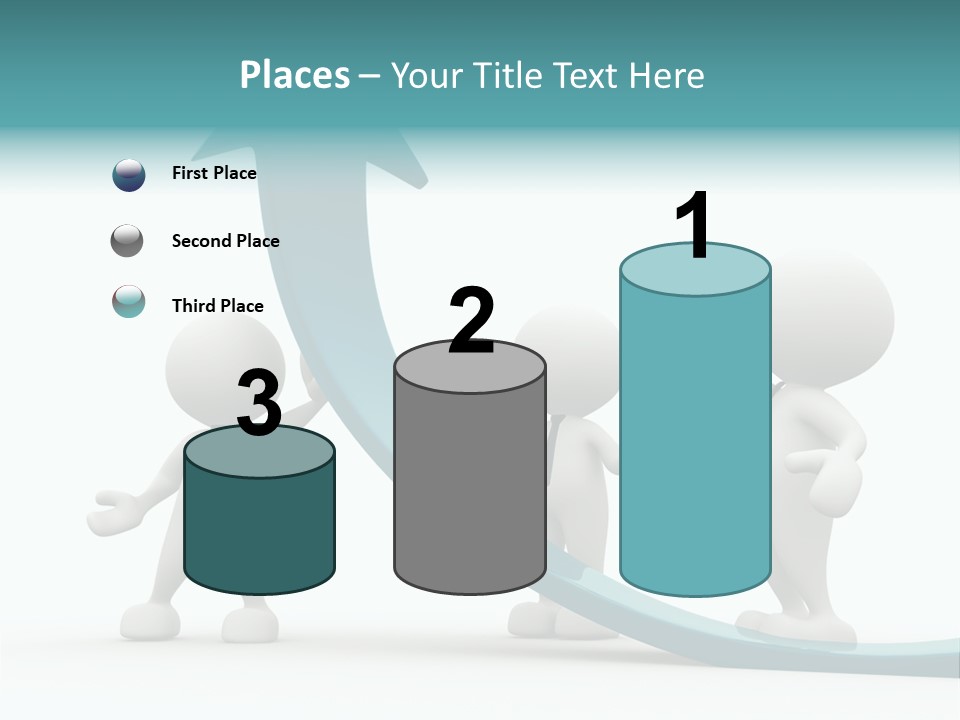 Achievement People Chart PowerPoint Template