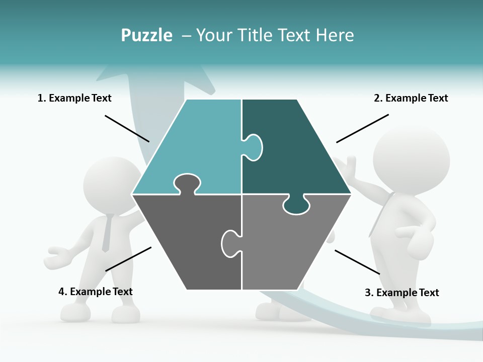 Achievement People Chart PowerPoint Template