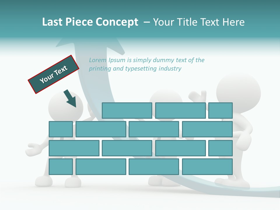 Achievement People Chart PowerPoint Template