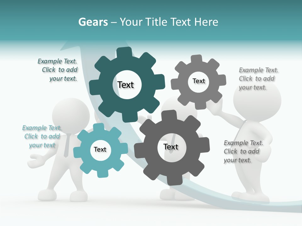Achievement People Chart PowerPoint Template