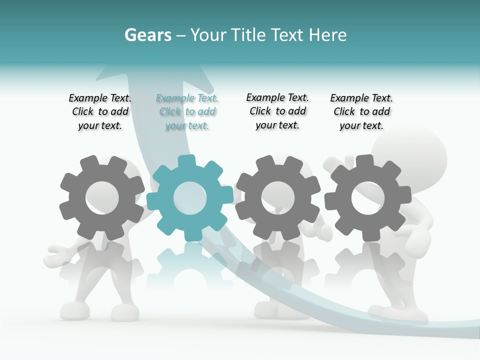 Achievement People Chart PowerPoint Template