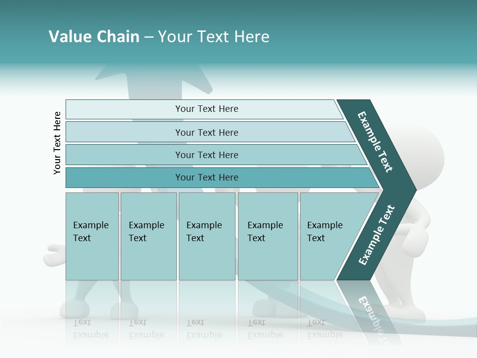 Achievement People Chart PowerPoint Template