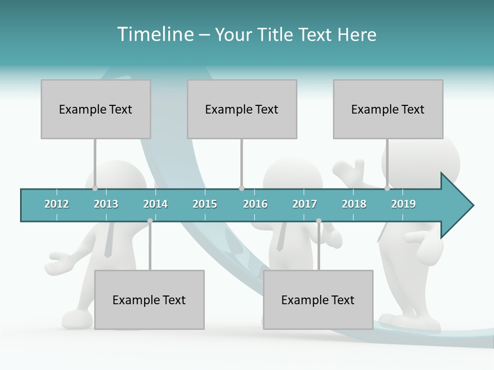 Achievement People Chart PowerPoint Template