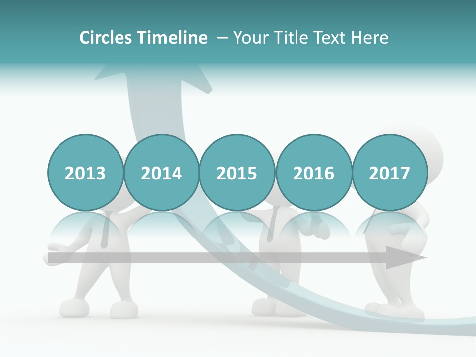 Achievement People Chart PowerPoint Template