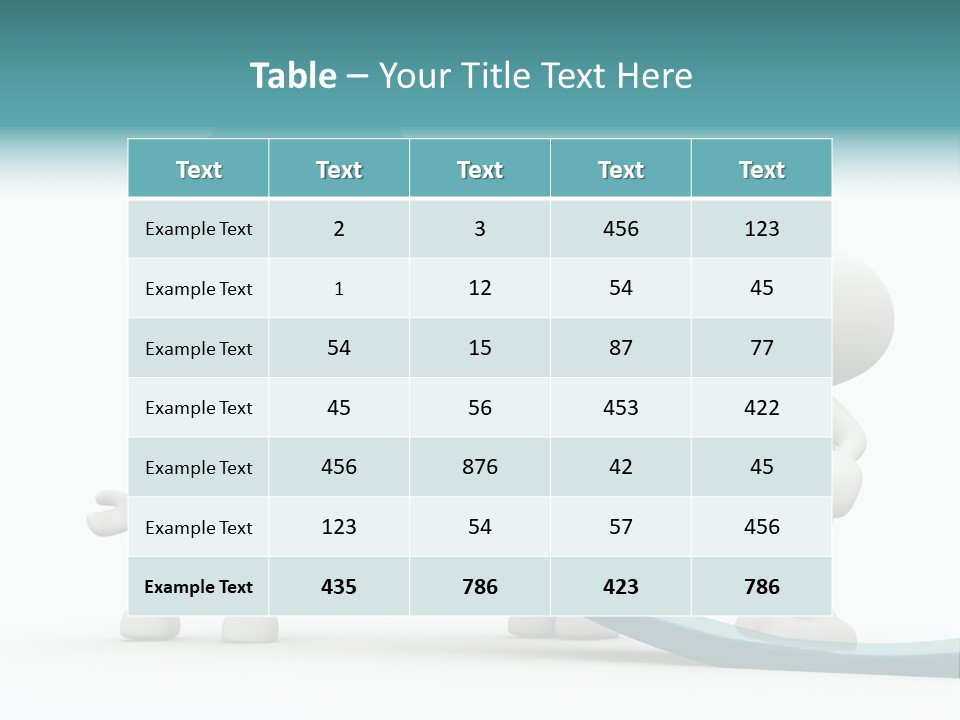 Achievement People Chart PowerPoint Template
