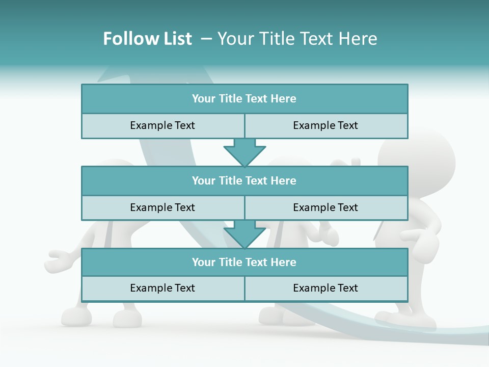 Achievement People Chart PowerPoint Template