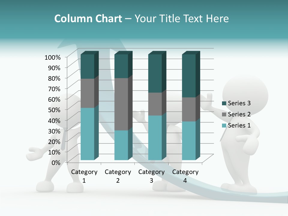 Achievement People Chart PowerPoint Template