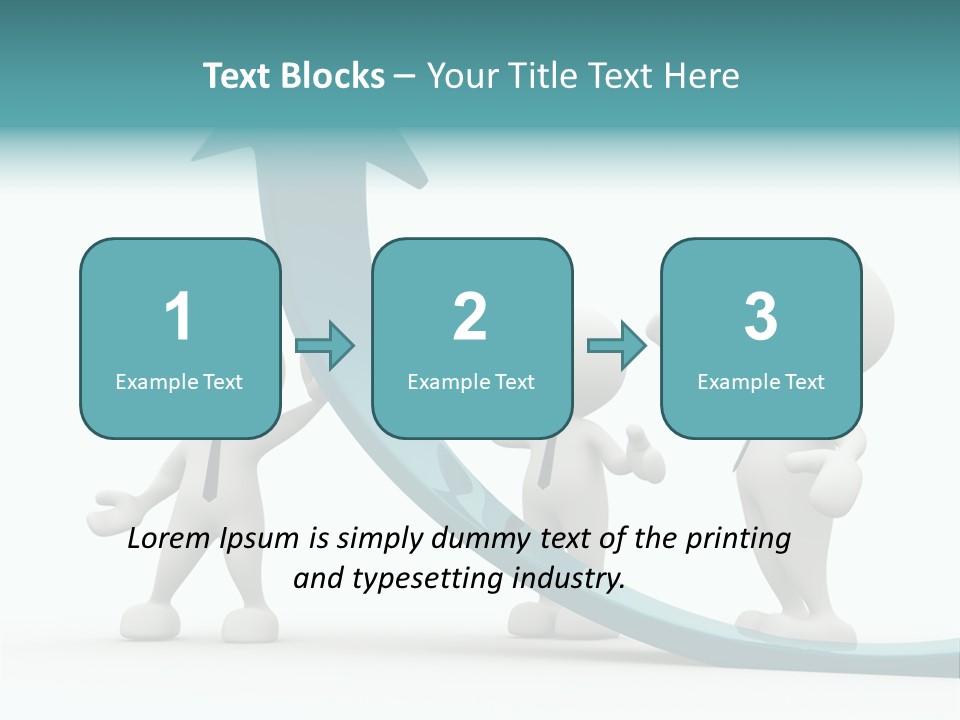 Achievement People Chart PowerPoint Template