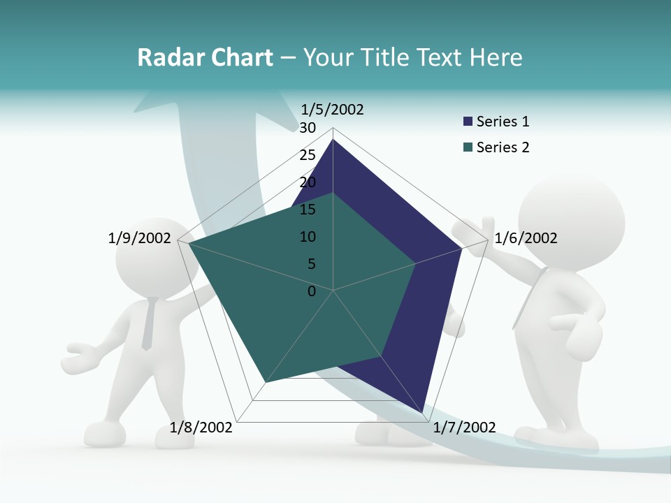Achievement People Chart PowerPoint Template