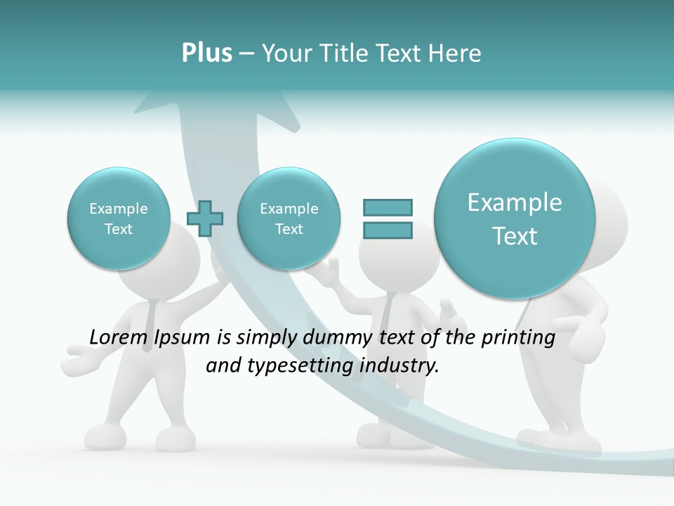Achievement People Chart PowerPoint Template