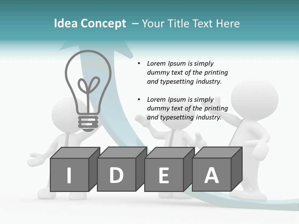 Achievement People Chart PowerPoint Template