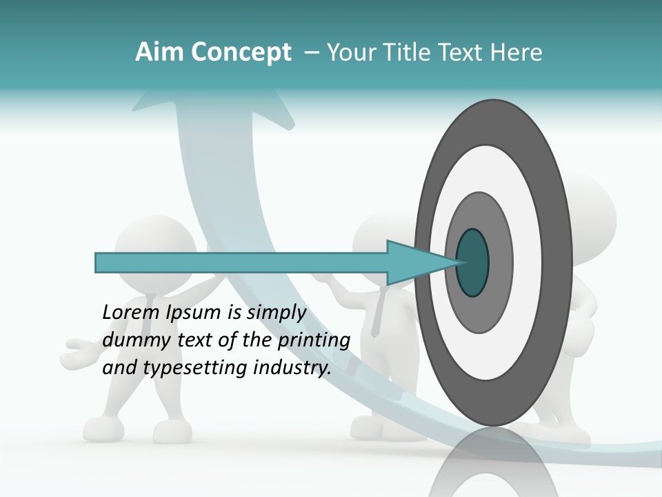 Achievement People Chart PowerPoint Template