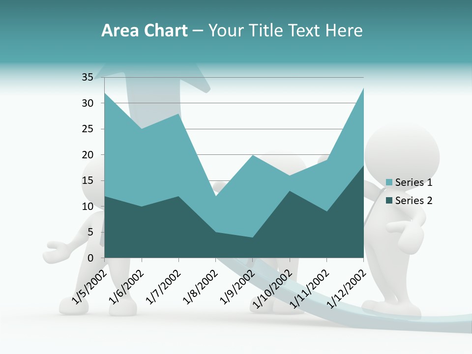 Achievement People Chart PowerPoint Template