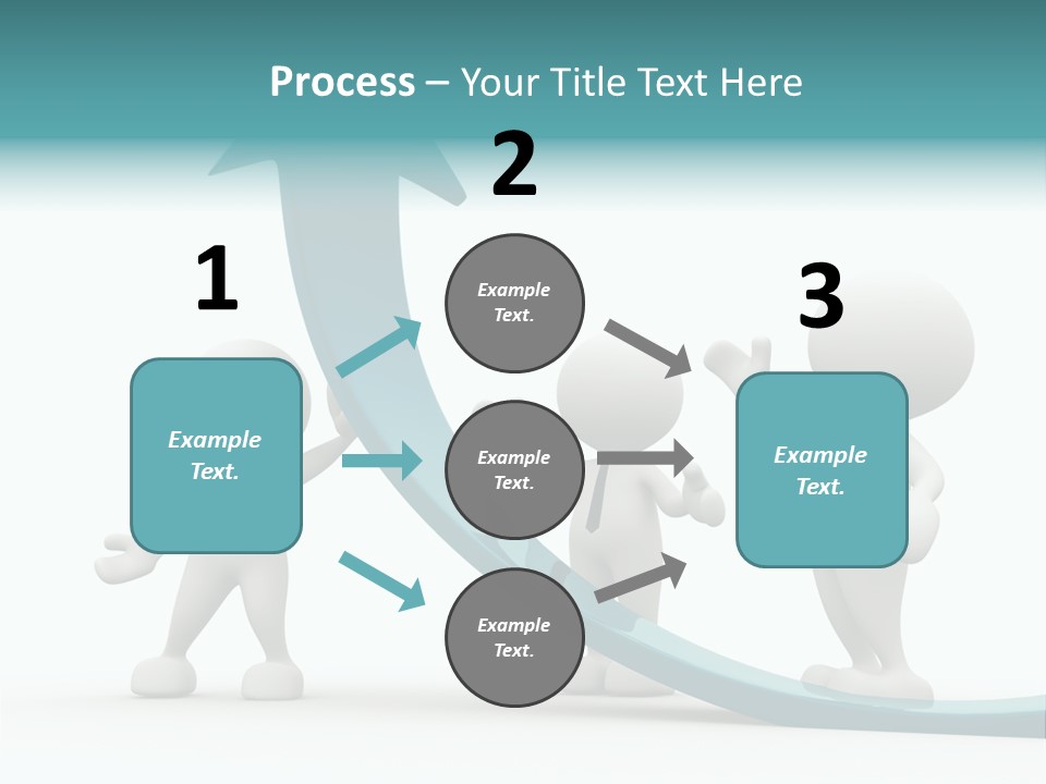 Achievement People Chart PowerPoint Template