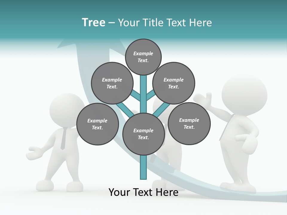 Achievement People Chart PowerPoint Template